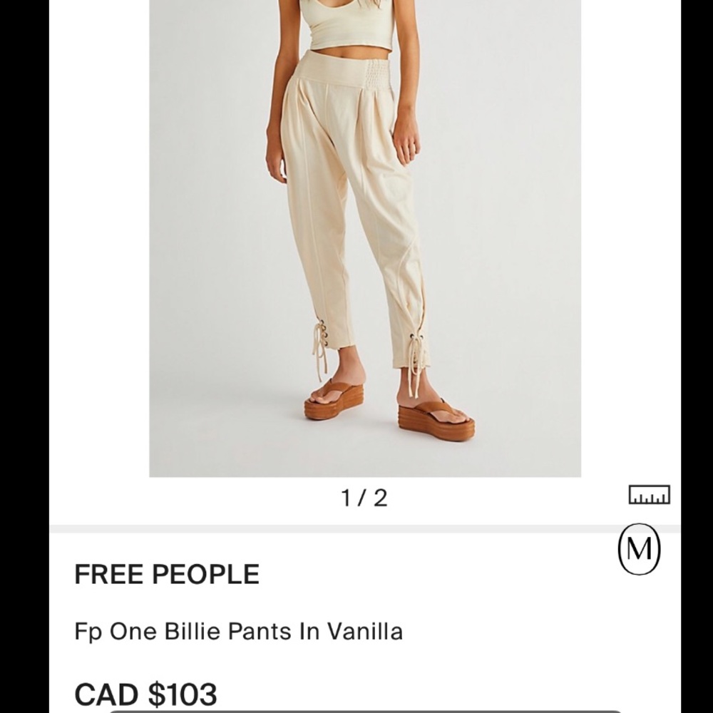 NWOT Free People Billie Pant